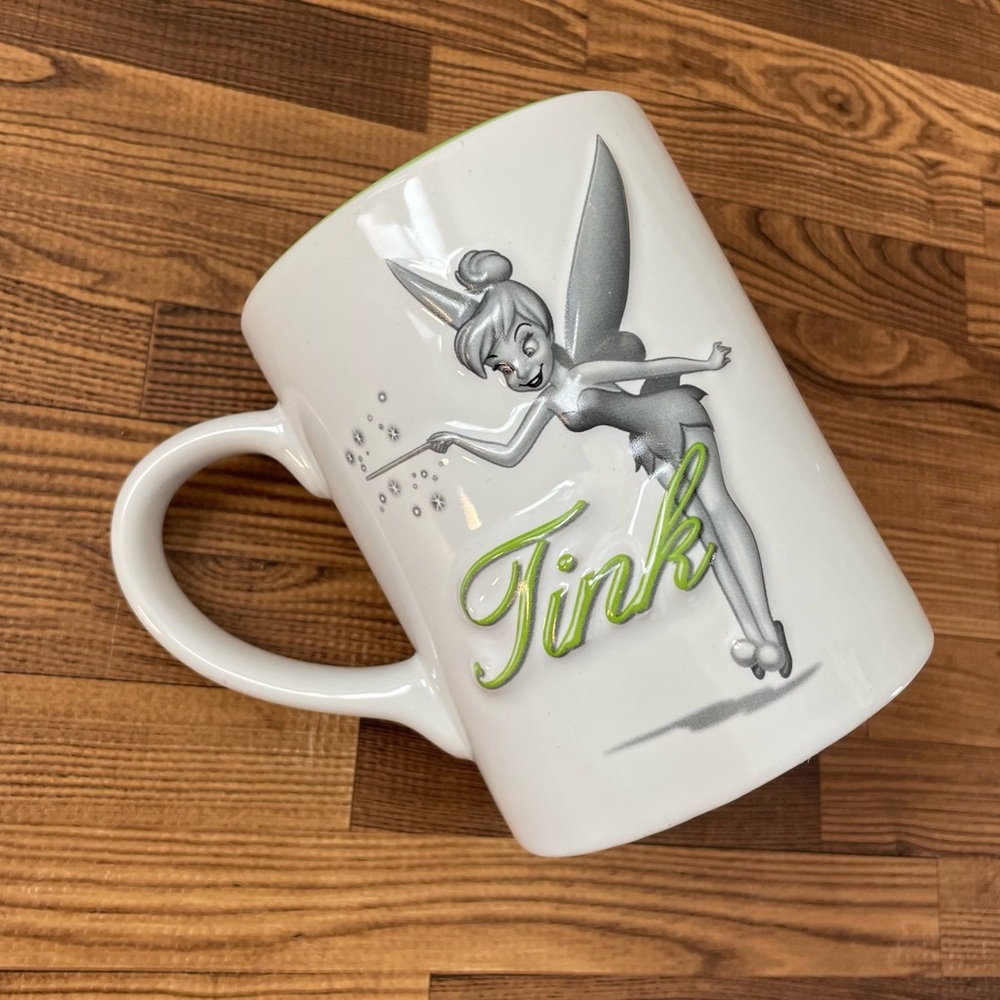 Disney Tinkerbell “Tink” White and Green Mug